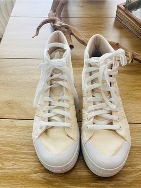 adidas Women's High-Top Sneakers in Linen Cream